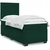 Image de Sommier À Lattes De Lit Avec Matelas Vert Foncé 90x190 Cm Vidaxl