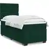 Image de Sommier À Lattes De Lit Avec Matelas Vert Foncé 90x190 Cm Vidaxl