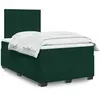 Image de Sommier À Lattes De Lit Avec Matelas Vert Foncé 120x190 Cm Vidaxl