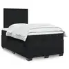Image de Sommier À Lattes De Lit Avec Matelas Noir 120x200 Cm Velours Vidaxl