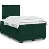 Image de Sommier À Lattes De Lit Et Matelas Vert Foncé 120x200cm Velours Vidaxl