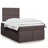 Image de Sommier À Lattes De Lit Avec Matelas Marron Foncé 120x200 Cm Vidaxl