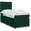 Image de Sommier À Lattes De Lit Avec Matelas Vert Foncé 90x200 Cm Vidaxl