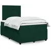 Image de Sommier À Lattes De Lit Avec Matelas Vert Foncé 120x190 Cm Vidaxl