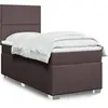 Image de Sommier    Lattes De Lit Avec Matelas Marron Fonc © 90x200 Cm Vidaxl