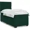 Image de Sommier À Lattes De Lit Avec Matelas Vert Foncé 90x200 Cm Vidaxl