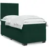 Image de Sommier À Lattes De Lit Avec Matelas Vert Foncé 100x200 Cm Vidaxl