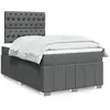 Image de Sommier    Lattes De Lit Avec Matelas Gris Fonc © 120x200cm Tissu Vidaxl