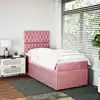 Image de Sommier À Lattes De Lit Et Matelas Rose 80x200 Cm Velours Vidaxl