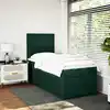 Image de Sommier À Lattes De Lit Avec Matelas Vert Foncé 90x190 Cm Vidaxl