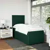 Image de Sommier À Lattes De Lit Avec Matelas Vert Foncé 90x190 Cm Vidaxl