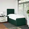 Image de Sommier À Lattes De Lit Avec Matelas Vert Foncé 90x190 Cm Vidaxl