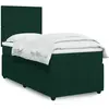 Image de Sommier À Lattes De Lit Avec Matelas Vert Foncé 90x200 Cm Vidaxl