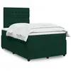 Image de Sommier À Lattes De Lit Et Matelas Vert Foncé 120x200cm Velours Vidaxl
