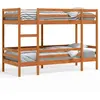 Image de Lit Superposé Sans Matelas Cire Marron 80x200 Cm Pin Massif Vidaxl