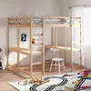 Image de vidaXL Lit superposé et bureau et échelle 160x200cm bois de pin massif 3284233