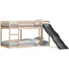 Image de Vidaxl lit superposé avec toboggan et échelle sans matelas 80x200 cm