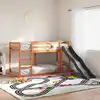 Image de Lit Superposé Avec Toboggan Et Échelle Sans Matelas 75x190 Cm Vidaxl