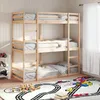 Image de vidaXL Lit superposé triple sans matelas 80x200 cm bois de pin massif 3284251