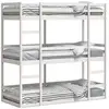 Image de Vidaxl lit superposé triple sans matelas 90x190 cm bois de pin massif
