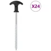 Image de Piquets de tente 24 pcs 17 cm Ø7 mm acier galvanisé
