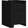 Image de Vidaxl table de chevet noir 45x50x65 cm bois d’ingénierie
