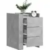Image de Table De Chevet Gris Béton 45x50x65 Cm Bois D'ingénierie Vidaxl
