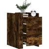 Image de Table De Chevet Chêne Fumé 45x50x65 Cm Bois D'ingénierie Vidaxl