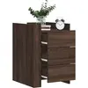 Image de Table De Chevet Chêne Marron 45x50x65 Cm Bois D'ingénierie Vidaxl