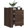 Image de vidaXL Table de chevet chêne marron 45x50x65 cm bois dingénierie meuble de chevet table dappoint armoire de lit 848310