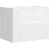 Image de Table De Chevet Murale Blanc 45x30x35 Cm Vidaxl
