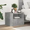 Image de Table De Chevet Murale Gris Béton 45x30x35 Cm Vidaxl
