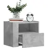 Image de Tables De Chevet Murales 2 Pcs Gris Béton 45x30x35 Cm Vidaxl