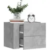 Image de Table De Chevet Murale Gris Béton 45x30x35 Cm Vidaxl