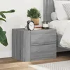 Image de vidaXL Table de chevet murale sonoma gris 45x30x35 cm 848335