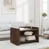 Image de Table Basse Chêne Marron 80x50x50 Cm Bois D'ingénierie Vidaxl