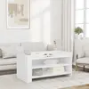 Image de Table Basse Blanc 100x50x50 Cm Bois D'ingénierie Vidaxl