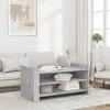 Image de vidaXL Table basse gris béton 100x50x50 cm bois dingénierie table latérale table de salon table daccent bout de 848349