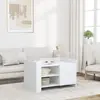 Image de Table Basse Blanc 80x50x50 Cm Bois D'ingénierie Vidaxl