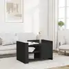 Image de Table Basse Noir 80x50x50 Cm Bois D'ingénierie Vidaxl