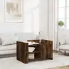 Image de Table Basse Chêne Fumé 80x50x50 Cm Bois D'ingénierie Vidaxl