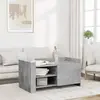 Image de Table Basse Gris Béton 100x50x50 Cm Bois D'ingénierie Vidaxl