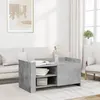 Image de vidaXL Table basse gris béton 100x50x50 cm bois dingénierie table latérale table de salon table daccent bout de 848363