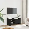 Image de Meuble Tv Noir 80x35x40 Cm Bois D’ingénierie Vidaxl