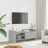 Image de Meuble Tv Gris Béton 100x35x40 Cm Bois D'ingénierie Vidaxl