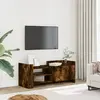 Image de Meuble Tv Chêne Fumé 100x35x40 Cm Bois D'ingénierie Vidaxl