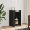 Image de Buffet Noir 45x35x75 Cm Bois D’ingénierie Vidaxl