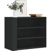Image de Armoire Murale Noir 75x35x60 Cm Bois D'ingénierie Vidaxl