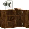 Image de Armoire Murale Chêne Fumé 75x35x60 Cm Bois D'ingénierie Vidaxl