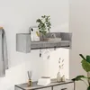 Image de vidaXL Étagère murale gris béton 100x35x305 cm bois dingénierie étagère murale cube organisateur cube étagère 848461